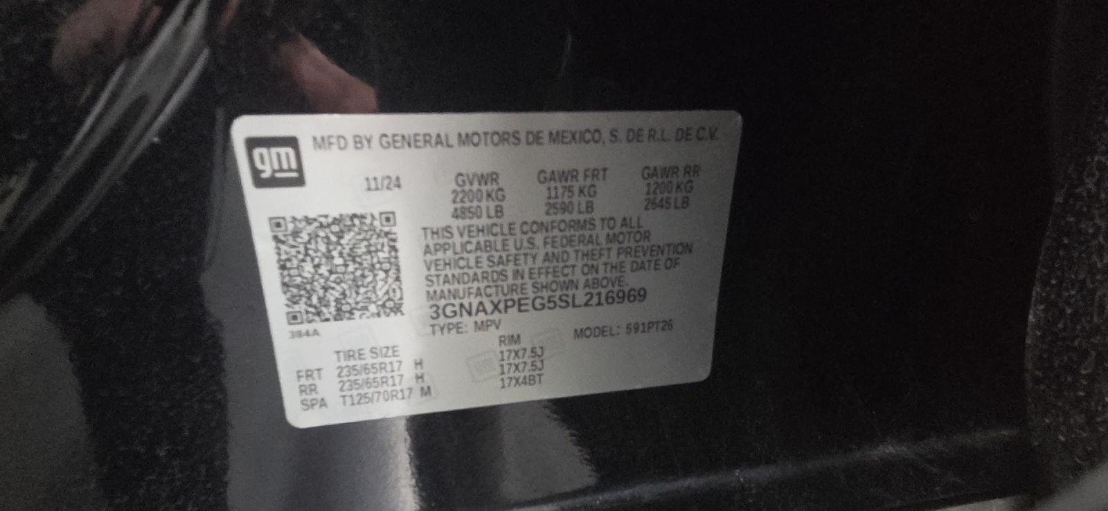 2025 Chevrolet Equinox AWD LT